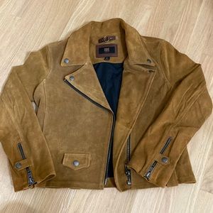 Frye Suede Biker Jacket